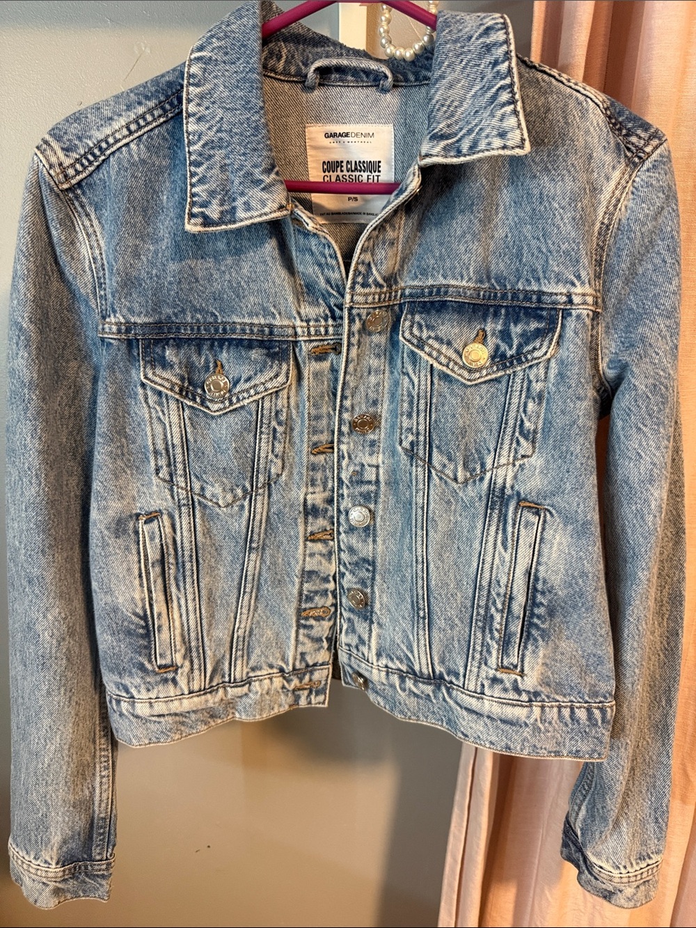 Garage Light Blue Washed Denim Jean Jacket
